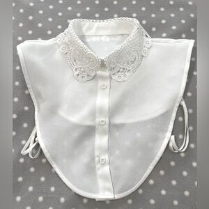NWOT Detachable Fake Lace Collar White